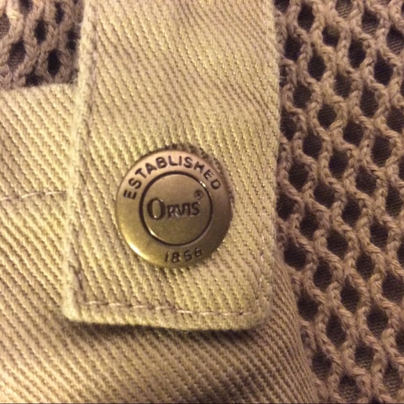 Orvis Canvas Safari jacket with elbow patches mens - Picture 11 of 11